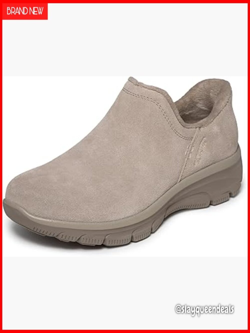 Hands Free Slip-in Suede Booties with Memory Foam, Water Resistant